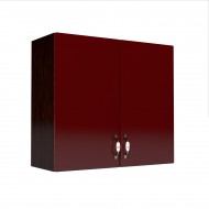 Corp superior 80. cu 2 usi Zebra MDF rosu simplu Corp superior 80. cu 2 usi Zebra MDF rosu simplu